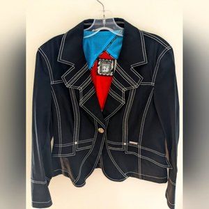 Cappopera Jeans Stitched Black Jacket Size S